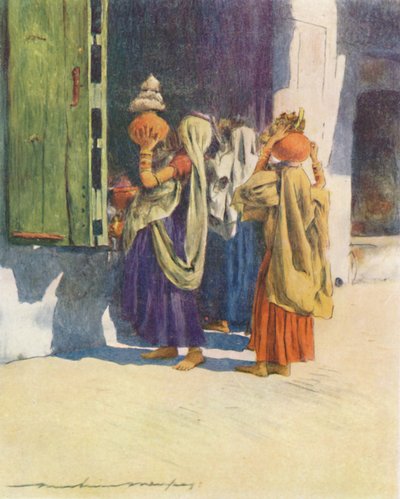 Water-Carriers at Nutha by Mortimer Ludington Menpes