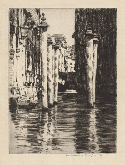 A Narrow Canal, Venice by Mortimer Menpes