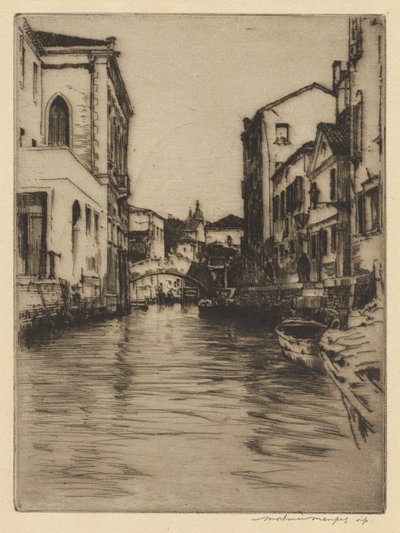 Bridge of Luciano, Grand Canal by Mortimer Menpes