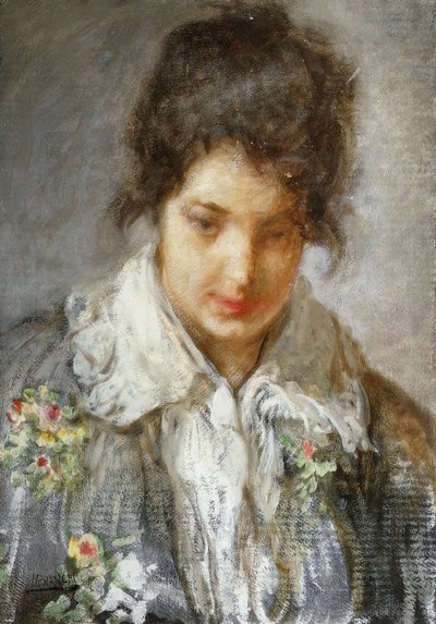Portrait of a Lady by Mose Bianchi