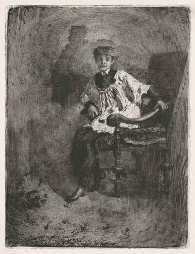 Seated Acolyte by Mose Bianchi