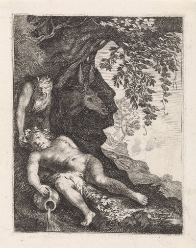 Sleeping Silenus by Moyses van Wtenbrouck