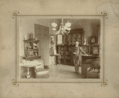 Jókai in His Study by Mór Erdélyi