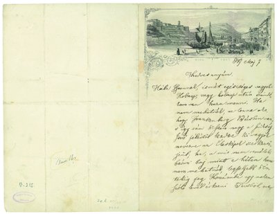 Letter from Mór Jókai to Mária Pulay Jókay by Mór Jókai
