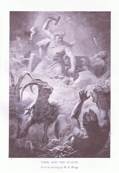 Thor and the Giants by Mårten Eskil Winge