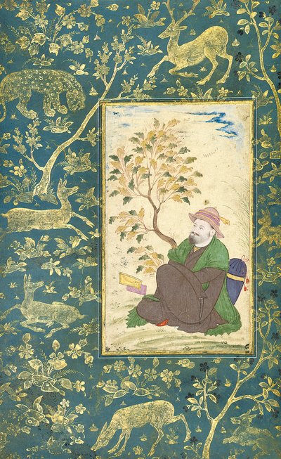 Portrait of Darvish Muhammad Khatib by Muin Musavvir