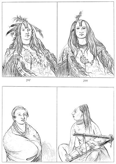 Flatheads, Nez Perces and Chinooks, 1841 by Myers and Co