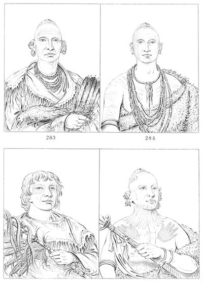 Sac and Fox Indians, 1841 by Myers and Co
