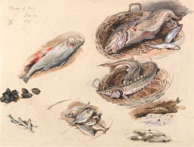 Study of Fish, Venice by Myles Birket Foster