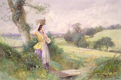 The Milkmaid by Myles Birket Foster