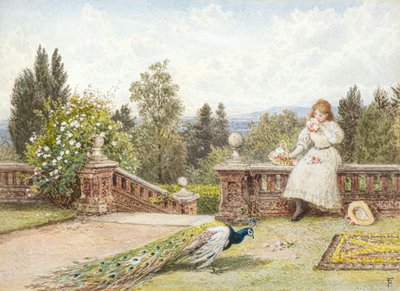 The Terrace by Myles Birket Foster