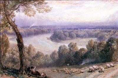 The Thames from Richmond Hill by Myles Birket Foster