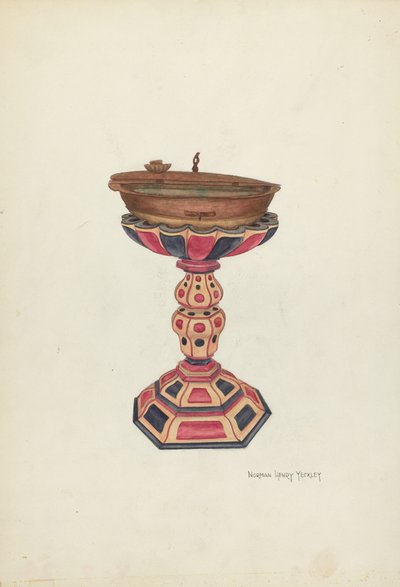 Baptismal Font and Stand by N.H. Yeckley