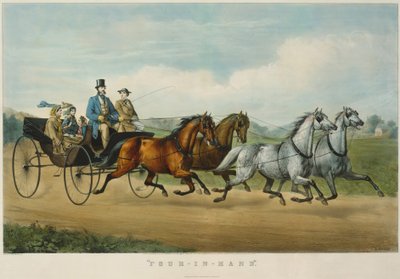 Four-in-Hand by Currier and Ives