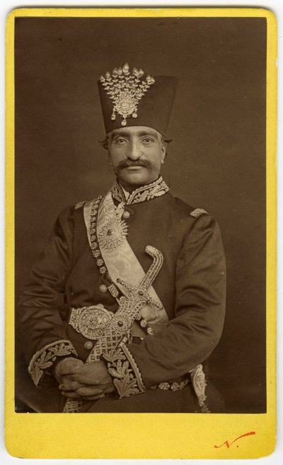 Famous Photograph of the Shah of Iran by Nadar