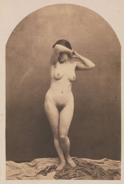 Standing Female Nude by Nadar