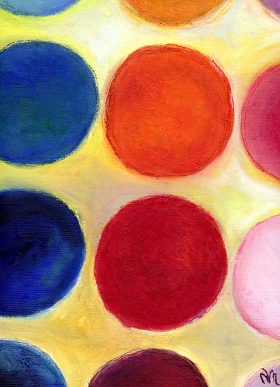 The Happy Dots 5, 2014 by Nancy Moniz Charalambous