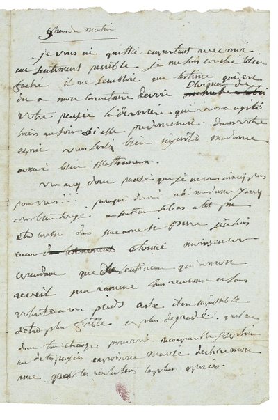 Letter to Josephine de Beauharnais by Napoleon Bonaparte