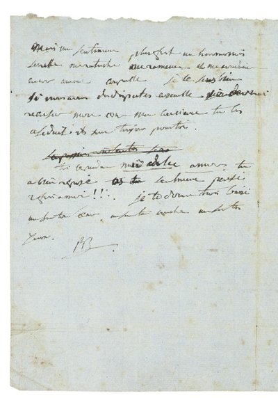 Letter to Josephine de Beauharnais by Napoleon Bonaparte