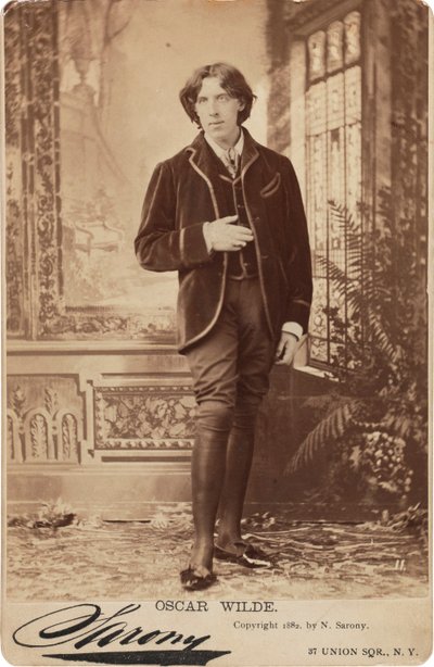 Portrait of Oscar Wilde, 1854-1900, 1882 by Napoleon Sarony