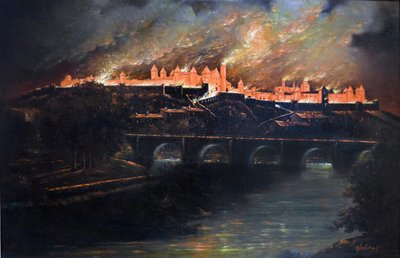 Burst in the City of Carcassonne by Narcisse Salières