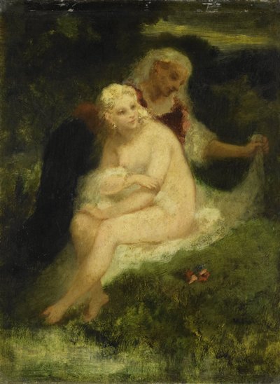 After the Bath by Narcisse Virgile Diaz de la Peña