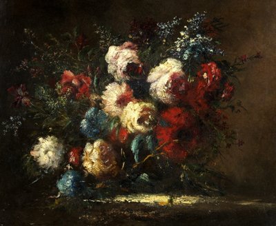Flower Piece by Narcisse Virgile Diaz de la Peña