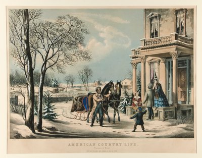 American Country Life / Pleasures of Winter by Nathaniel Currier