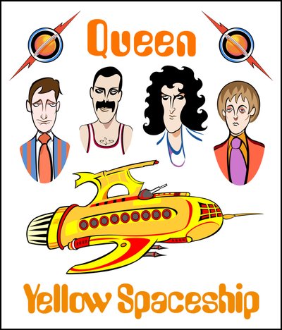 Yellow Spaceship by Neale Osborne