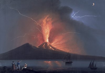 Naples: Vesuvius Erupting, 22nd October 1822 by Neapolitan School