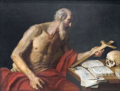 The Penitence of St Jerome by Neapolitan School