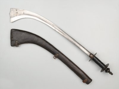 Kora Sword and Scabbard by Nepalese School