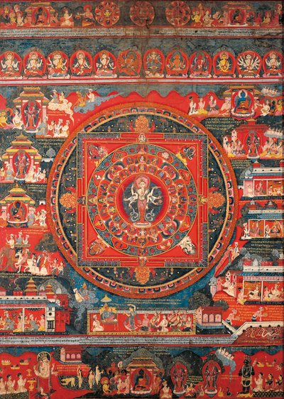 Mandala of Amoghapasa by Nepalese School