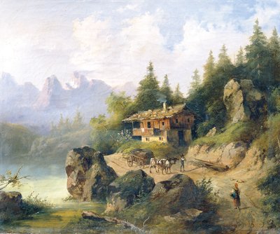 Berchtesgaden with Watzmann by Leopold Blonder