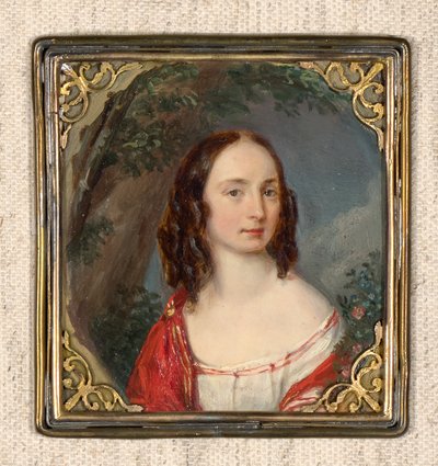 Portrait of a Lady with Short Curls by Leopold Blonder