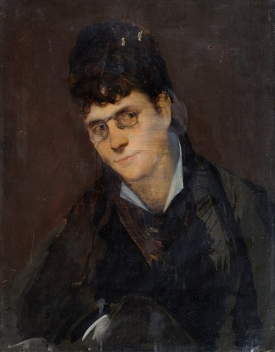 Lady with Pince-Nez by Leopold Blonder