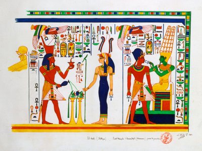 Mural from El-Kab, Egypt by Nestor l