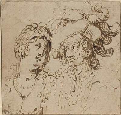 Cavalier with a Harlot by Netherlandish 17th Century