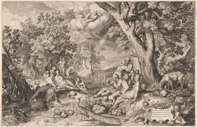 The Golden Age by Netherlandish 17th Century after Nicolaes de Bruyn after Abraham Bloemaert