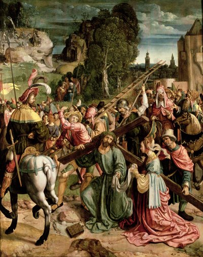 On the Road to Calvary by Netherlandish School