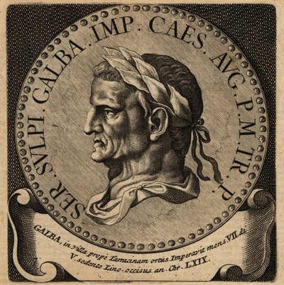 Portrait of Roman Emperor Galba by Netherlandish School