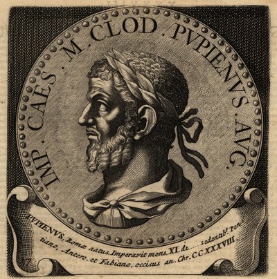 Portrait of Roman Emperor Pupienus by Netherlandish School