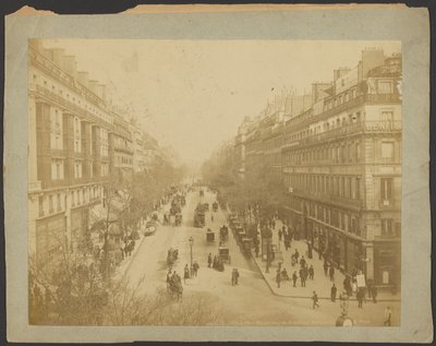 Paris, Perspective of Boulevard Montmartre by Neurdein freres