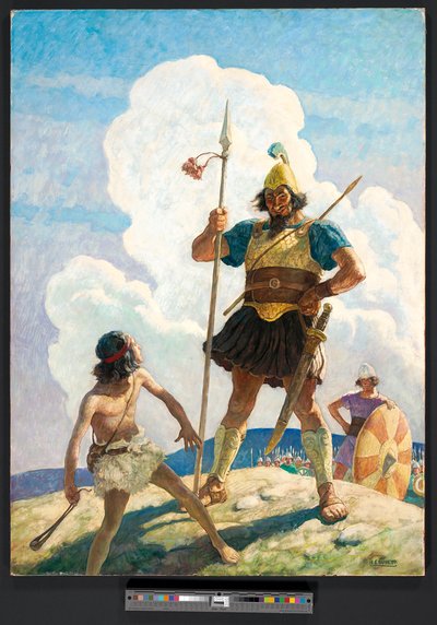 David and Goliath by Newell Convers Wyeth