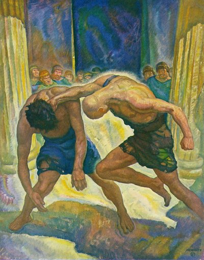 The Beggars Fight by Newell Convers Wyeth