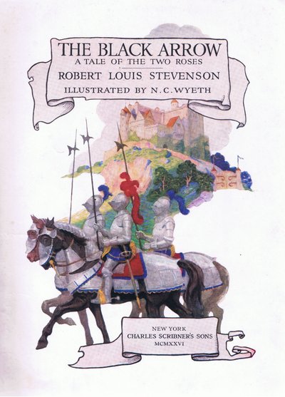 The Black Arrow Title Page by Newell Convers Wyeth