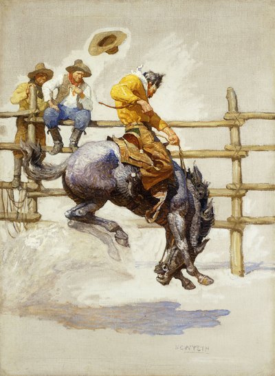 The Bucking Bronco by Newell Convers Wyeth