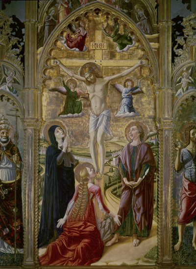 Crucifixion, 1480 by Niccolo Alunno