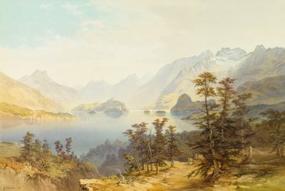 Lake Manapouri, South Island, New Zealand by Nicholas Chevalier