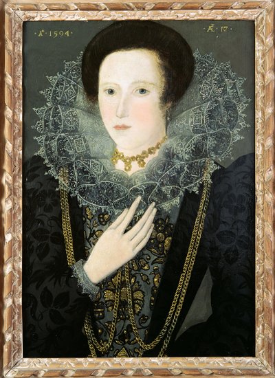 Dorothy Huddelston (nee Dormer), 1594 by Nicholas Hilliard